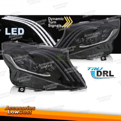 FAROS LED NEGRO compatible con MERCEDES VITO W447 14-23