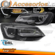 FAROS NEGROS LED para VW POLO V 9-17