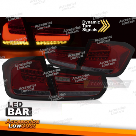 LUCES TRASERAS DE BARRA LED ROJAS HUMO SEQ se adapta a BMW F30 11-15