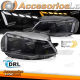 FARÓIS BLACK LIGHT LED DRL SEQ para VW GOLF 7 17-19