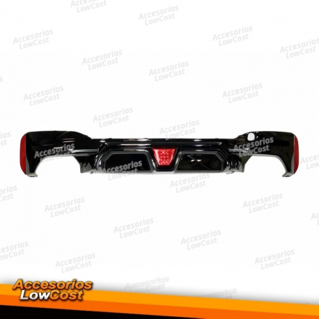 Difusor Traseiro BMW G30 / G31 Look M5 CS Preto Brilhante