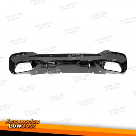 Difusor Traseiro BMW G30 / G31 530 Look M Performance Preto Brilho