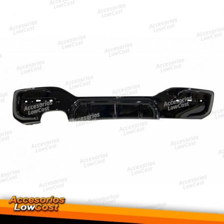 Difusor Traseiro BMW F20 / F21 LCI Look M Performance Preto Brilhante