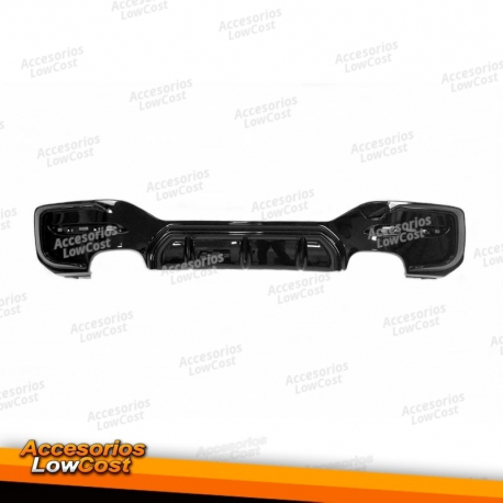 Difusor Trasero BMW F20 / F21 LCI Look M Performance Brillante Negro