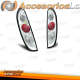 FAROLINS TRASEIROS / OPEL CORSA C / 00-06 FUNDO CROMADO