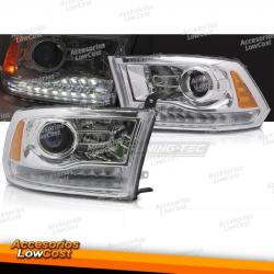 FARÓIS COMPLETOS LED LUZ PRETA DRL SEQ compatível com VW GOLF 7 17-19