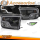 FAROS DELANTEROS PARA DODGE RAM 09-18 TUBO LUZ NEGRO