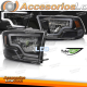 FAROS DELANTEROS PARA DODGE RAM 09-18 LUZ TUBO LED NEGRA