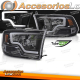 FARÓIS PARA DODGE RAM 09-18 BLACK TUBE LIGHT