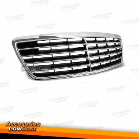 GRELHA FRONTAL / MERCEDES E W210 / 00-02 CROMADA