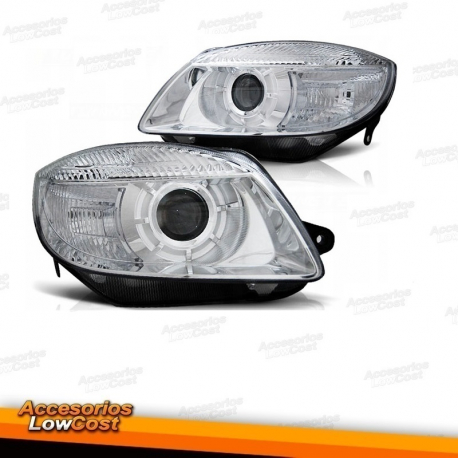 Faros delanteros con regulacion electrica para SKODA FABIA (07-09) y ROOMSTER