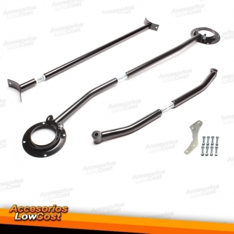 Kit barras de torreta de acero TA Technix adecuado para VW Golf II/Jetta II/Corrado