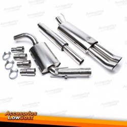 LINHA DE ESCAPE EM INOX  PARA VOLKSWAGEN GOLF MK3 III (91-98) MOTORES: 1.4, 1.6, 1.8, 2.0 GTI E 2.8L VR6