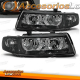 FAROS OJOS DE ANGEL SEAT TOLEDO Y SEAT LEON (99-05)- CRISTAL CLARO/NEGRO.