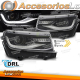 FAROS DELANTEROS PARA CHEVROLET CAMARO 13-15 TUBO LED NEGRO