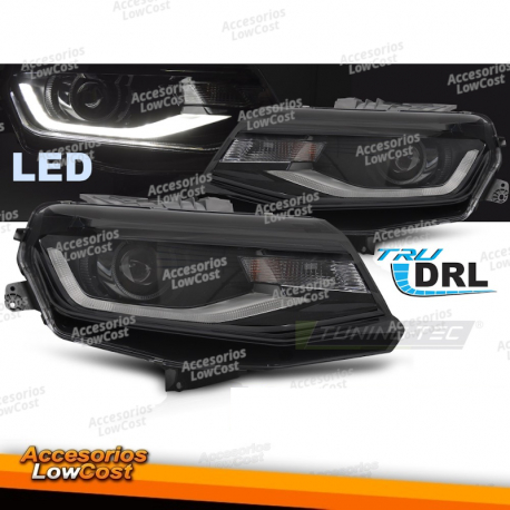 FARÓIS LED DRL PARA CHEVROLET CAMARO 16-18