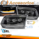 FAROS DELANTEROS PARA DODGE RAM 09-18 LED NEGRO