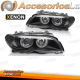 FAROS XENON OJOS DE ÁNGEL PARA BMW SERIE 3 E46 COUPÉ/CABRIO (03-06), FONDO NEGRO