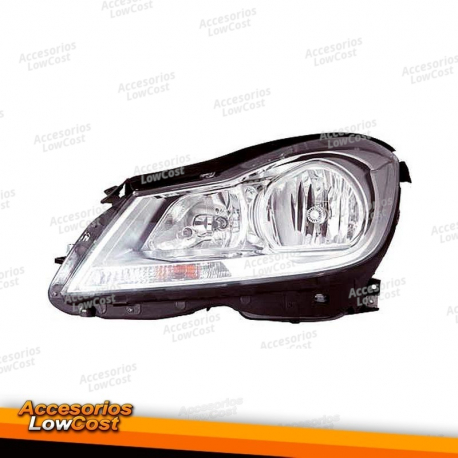 FAROL DIANTEIRO ESQUERDO MERCEDES W204 CLASE C (10-14)