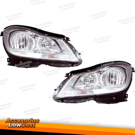 FAROS DELANTEROS MERCEDES W204 CLASE C (10-14)