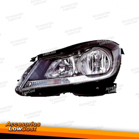 FAROL DIANTEIRO ESQUERDO MERCEDES W204 CLASE C (10-14)