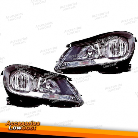 FAROS DELANTEROS MERCEDES W204 CLASE C (10-14)