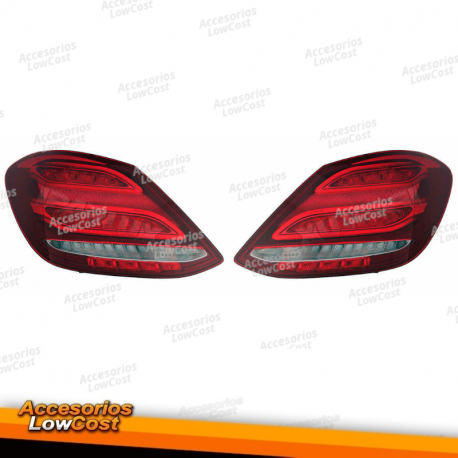 FAROIS TRASEIROS MERCEDES W205 CLASE C SEDAN 4P (14-18)