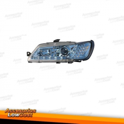 FAROS LUZ DIURNA 306, 97-00 CRISTAL CLARO/CROMADO- CON MOLDURA LED LUCES POSICION