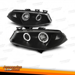 FAROS OJOS DE ANGEL CON LED MEGANE, 02-05-CRISTAL CLARO/NEGRO.