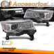 FAROS DELANTEROS PARA CHRYSLER JEEP GRAND CHEROKEE 14-21 LUZ DE TUBO CROMADA