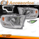 FAROS DELANTEROS PARA DODGE RAM 09-18 LUZ DE TUBO CROMADA