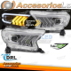 FAROS DELANTEROS CROMADOS PARA FORD RANGER V 16-22