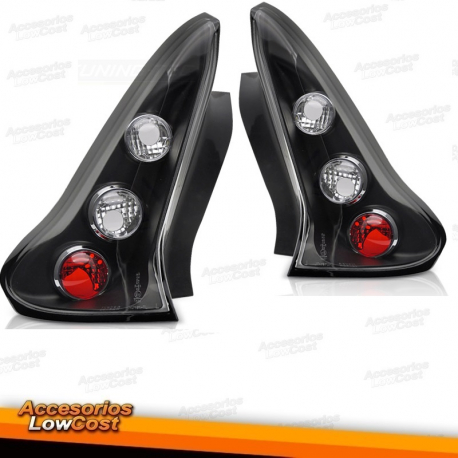 FAROLINS TRASEIROS TIPO LEXUS / CITROEN C4 3PORTAS / 04-09 PRETO