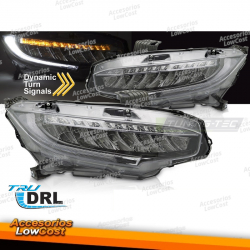 FARÓIS LED PARA HONDA CIVIC X 16-21