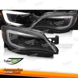 FAROS DELANTEROS NEGROS PARA SUBARU WRX 14-17