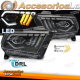 FARÓIS DRL LED PRETOS PARA FORD MUSTANG 10-13