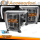 FAROS DELANTEROS NEGROS DRL PARA FORD F150 MK14 20-23