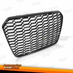 GRELHA DESPORTIVA PRETA BRILHANTE PARA AUDI A6 C7 11-14