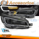 FAROS DELANTEROS LED NEGROS PARA SUBARU WRX 14-22