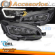 FARÓIS LED PRETOS PARA SUBARU WRX 14-22