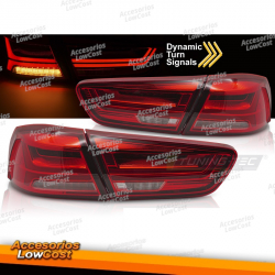 LUZES TRASEIRAS PARA MITSUBISHI LANCER 8 SEDAN 08-16 LED VERMELHO