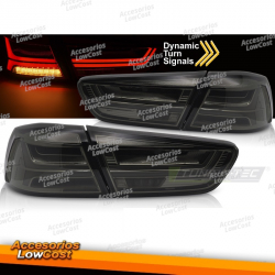 FAROS TRASEROS PARA MITSUBISHI LANCER 8 SEDÁN 08-16 LED AHUMADO