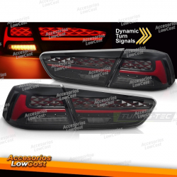 LUZES TRASEIRAS PARA MITSUBISHI LANCER 8 SEDAN 08-16 LED VERMELHO