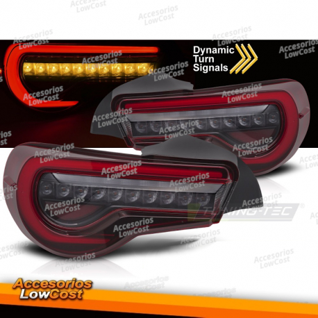 LUZES TRASEIRAS PARA TOYOTA GT86 12-21 BARRA LED VERMELHA