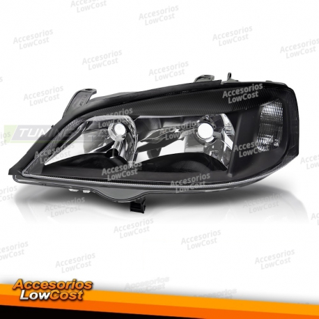 FAROS NEGROS LADO IZQUIERDO TYC PARA OPEL ASTRA G 97-04