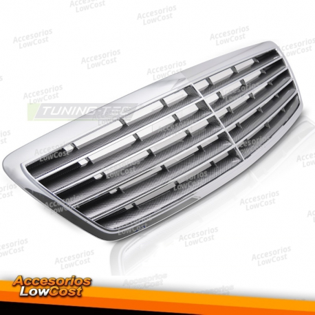 PARRILLAS CROMADA-CARBONO PARA MERCEDES CLASE S W220 02-05