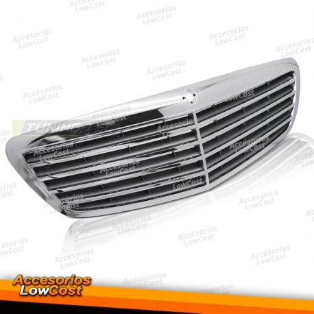 PARRILLAS CROMADA-CARBONO PARA MERCEDES CLASE S W221 05-09