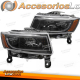 FAROS DELANTEROS PARA CHRYSLER JEEP GRAND CHEROKEE 14-16 LUZ TUBO NEGRA