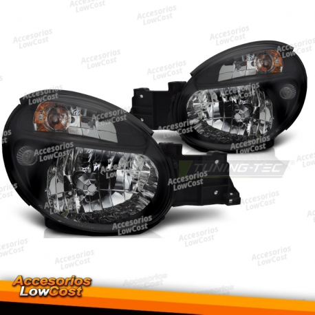 FAROS DELANTEROS PARA SUBARU IMPREZA II GD 00-03 NEGRO