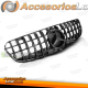 GRELHA DESPORTIVA CROMADA PRETA PARA MERCEDES GLC W253 15-18